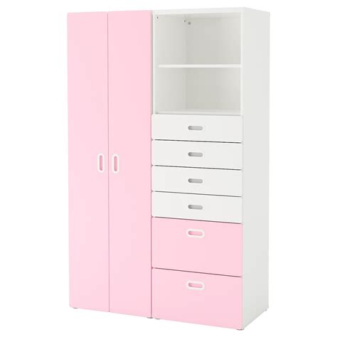 Ikea musken wardrobe with 2 doors 3 drawer. STUVA / FRITIDS Kleiderschrank weiß, hellrosa | Ikea stuva ...