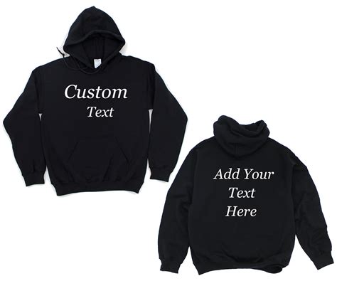 Custom Hoodie Custom Text Hoodie Personalized Unisex Hoodie Etsy