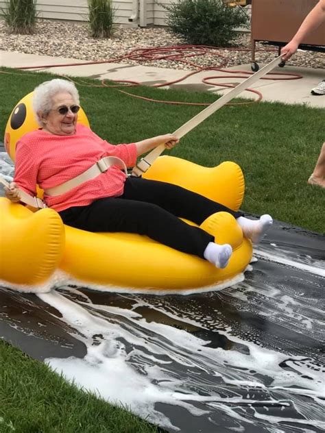 A Local Nursing Home Made A Slip ‘n Slide For Their Residents Aww