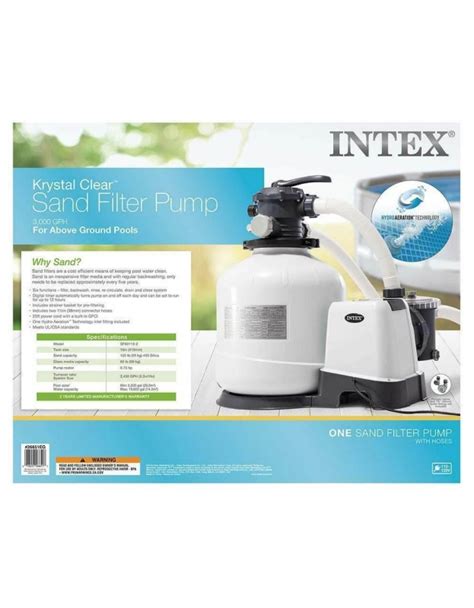 Intex 3000 Gph Above Ground Pool Sand Filter Pump With Automatic