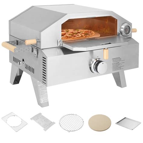 2 In 1 Outdoor Pizza Oven And Gas Grill Pizza Maker With Pizza Stone