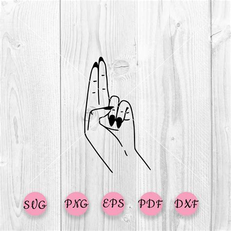 Fingers Svg Two Fingers Svg Hand Gesture Woman Hand Etsy Uk