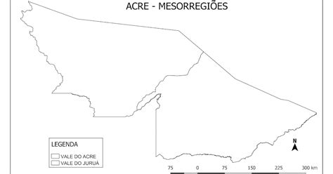 Mapa MesorregiÕes Do Acre Para Colorir Em Pdf Suporte Geográfico