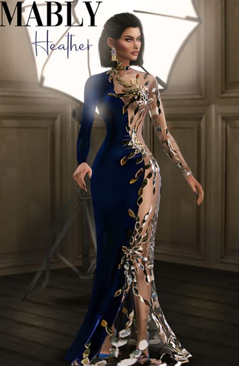 Sims 4 Cc Ysl Luxury Dress Sfs Sims Sims 4 Dresses Sims 4 Images And