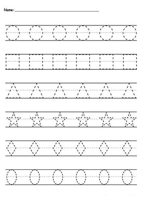 Kindergarten Tracing Lines Worksheets For 3 Year Olds Printable