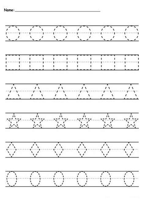 Tracing Dotted Lines Worksheets Free F00