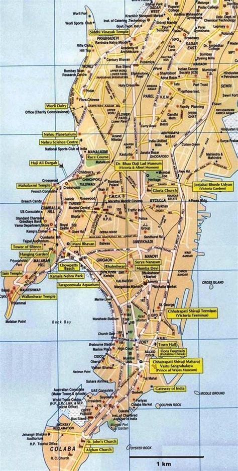 Political Map Of South Mumbai •