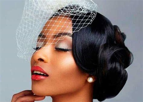 Accessorize this bridal hairstyle with diamanté pins, fresh flowers or a headband to glorify your sense of originality. 43 Black Wedding Hairstyles For Black Women in 2020