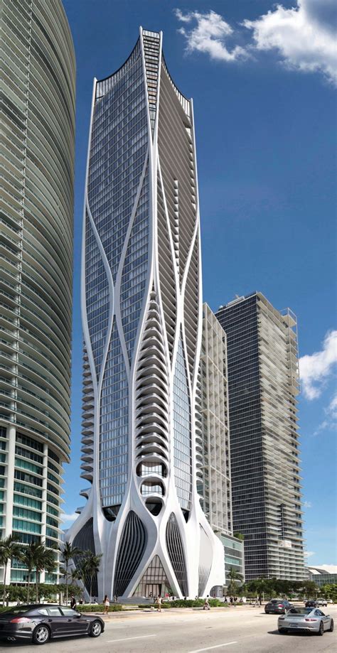 Zaha Hadids One Thousand Museum Residential Tower In Miami Zaha Hadid