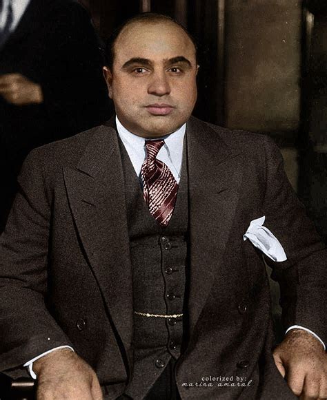 artist brings 150 years of history to life in glorious colour chicago outfit al capone mobster