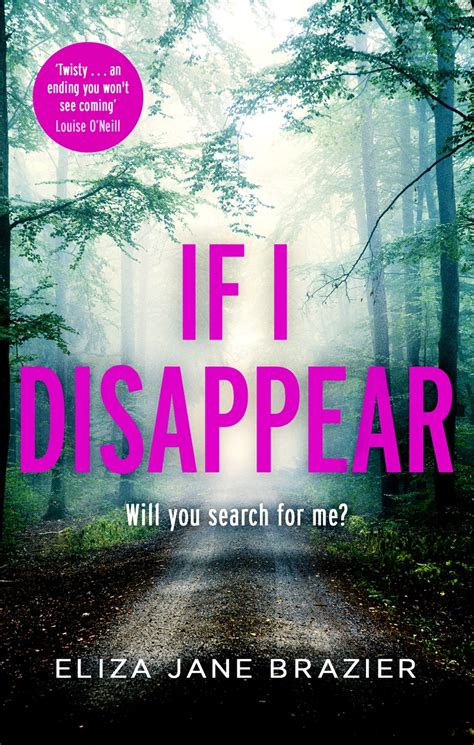 If I Disappear By Eliza Jane Brazier Hachette Uk