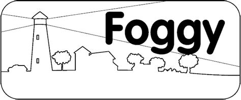 Foggy Weather Coloring Pages Sketch Coloring Page
