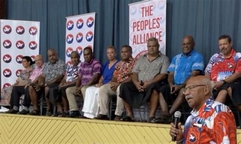 People Alliance Name 12 More Provisional Candidates For Fiji Election