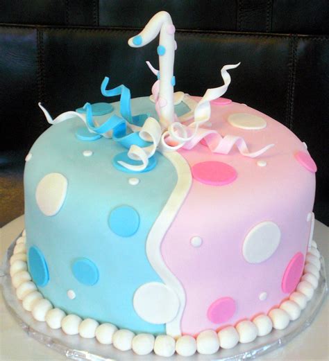 Twins First Birthday Cake — Childrens Birthday Cakes Twin Birthday