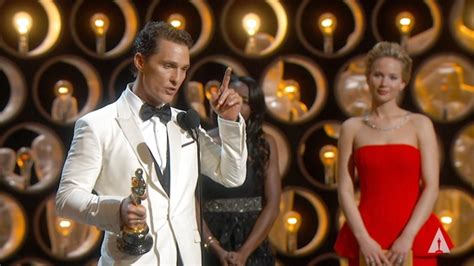 Matthew McConaughey Behind The Oscars Speech Oscars Th Academy Awards