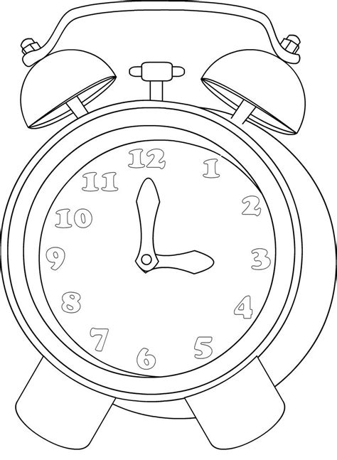 Clock Coloring Page At Getcolorings Free Printable Colorings The