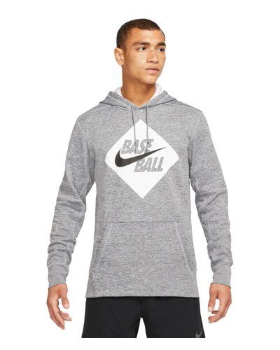 Nike Synthetic Therma Hoodie Baseball In Gray For Men Lyst