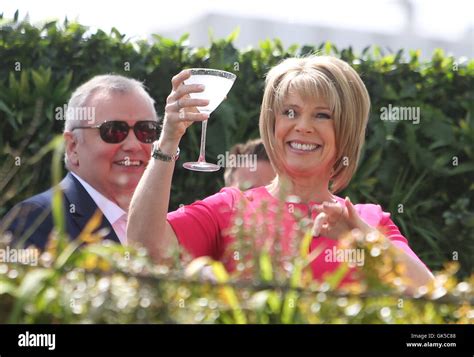 Ruth Langford And Eamonn Holmes Outside Filming This Morning Show Featuring Ruth Langford