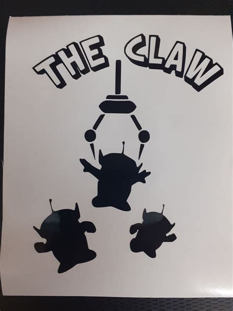 Toy Story Themed The Claw Vinyl Decal Sticker Car Laptop Etsy