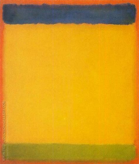 Untitled Blue Yellow Green On Red 1954 Oil Painting Reproduction