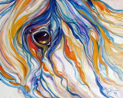 21st century design aesthetics with an eye toward increased valuation in the future Abstract Equine Eye 1 Sold Painting by Marcia Baldwin