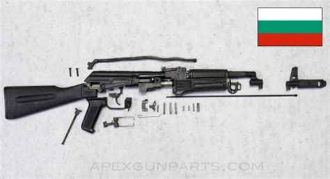 Bulgarian Ak 74 Parts Kit With Polymer Stock And Handguards Black 545x39