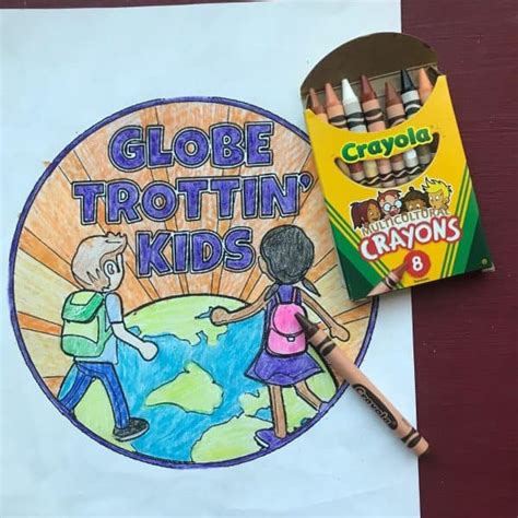 Print Color And Share Globe Trottin Kids