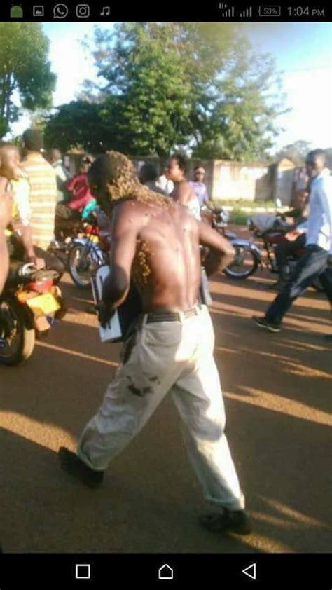 bees arrest a man in uganda for stealing woofer from a shop pics crime nigeria