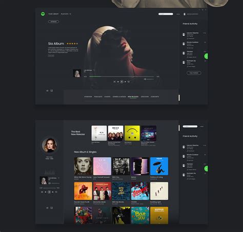 SPOTIFY REDESIGN LAYOUT // UI.UX & WEB on Behance