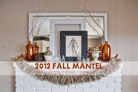 My 2012 Fall Mantel Mantel Decorations Fireplace Mantel