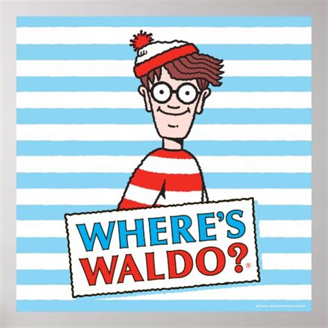 Wheres Waldo Logo Poster