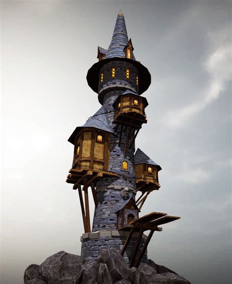 Artstation Wizard Tower Vlado Žabjačan Wizards Tower Fantasy