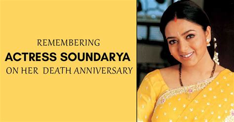 Remembering Actress Soundarya On Her 19th Death Anniversary