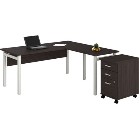 Global Nlp231 Des Newland L Shaped Desk With Pedestal