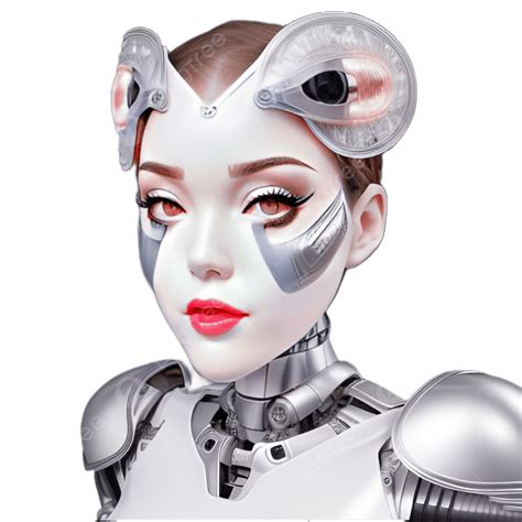 Hermosa Ai Cyborg Mujer Avatar Realista Png Hermosa Ai Mujer Ciborg