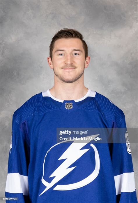 Tanner Jeannot Of The Tampa Bay Lightning Poses For His Official
