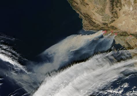 Intensity Of Southern California Fires As Seen From Space Boing Boing