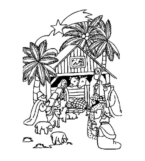 Navidad biblia Dibujos Para Colorear - Dibujos1001.com