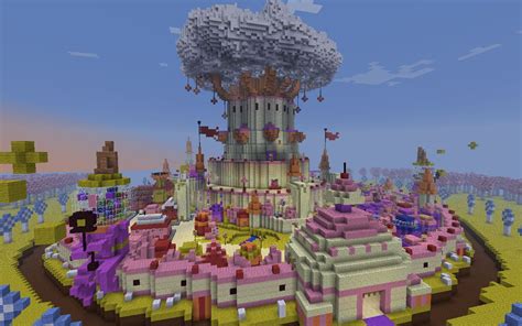 Someone Built The Candy Kingdom From Adventure Time On Minecraft This