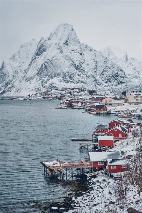 Reine Fishing Village Norway Stock Photo Image Of Arctic Coast
