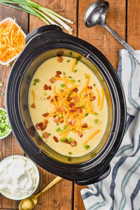 200 best crock pot recipes and easy slow cooker dinner ideas for the family. Crockpot Potato Soup Recipe (Totally From Scratch!) - Wine & Glue
