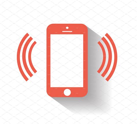 Smartphone Icon With Wifi Red Custom Designed Icons Creative Market