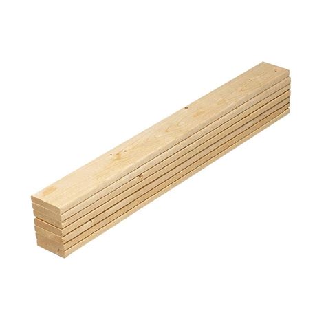 1 In X 4 In X 5 Ft Pine Queen Bed Slat Board 7 Pack 231575 The