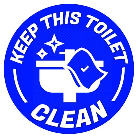 Printable Keep Toilet Clean Sign