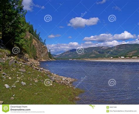 The Oka River Stock Image Image Of Landscape Mountains 95621569