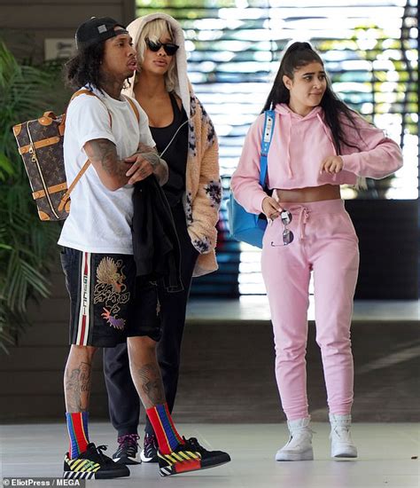 tyga takes son king cairo and his new girlfriend to disneyland lipstick alley