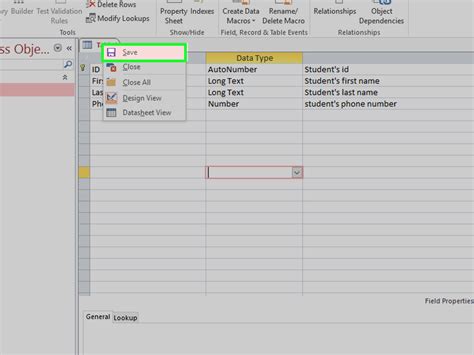 How To Add Information Into A Table Using Design View In