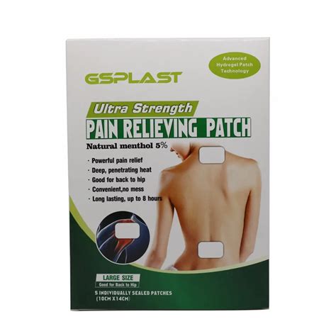 5pcsbox Effective Gel Pain Plaster To Relieve Neck Shoulder Muscle