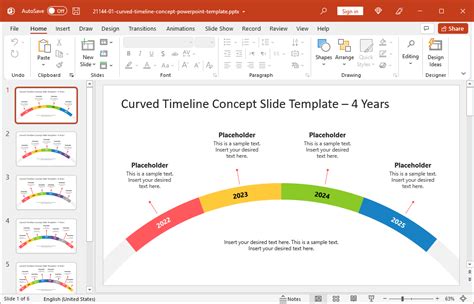 Powerpoint Timeline Template Free Of Powerpoint Serpentine Timeline