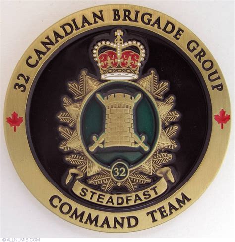 32 Canadian Brigade Group Military Challenge Coin Army Canada